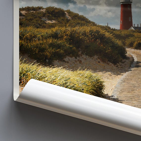 Texel Travel Print Netherlands Travel Poster Painted Wall Art Home Decor Framed Personalized Print Vacation Travel Gift