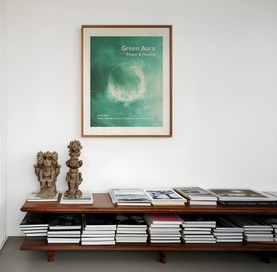 Green Aura Peace and Healing Bold Spiritual Affirmation Poster - Image 3