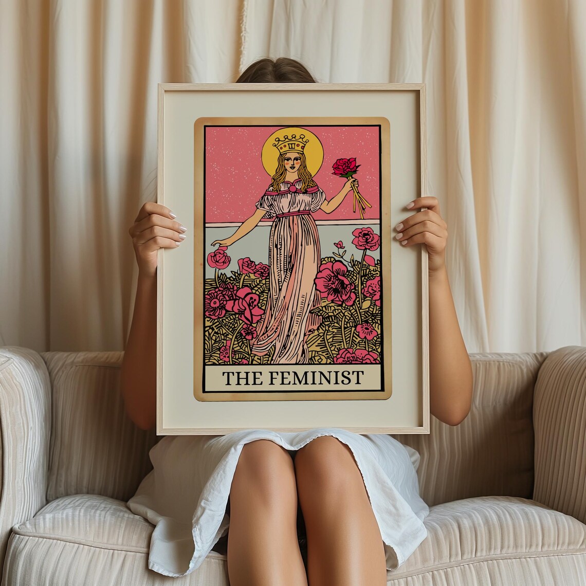 Feminist Tarot Poster, Spiritual Wall Art - Image 3