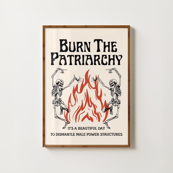 Burn The Patriarchy Feminist Witchy Wall Art Print