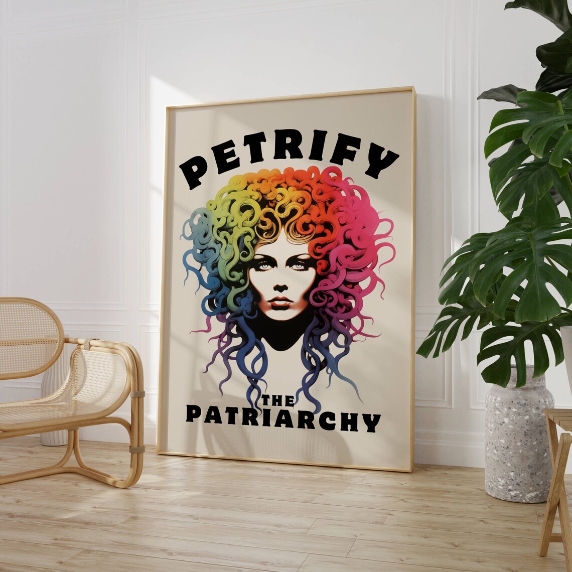 Medusa Feminist Art Print, Smash the Patriarchy - Image 3