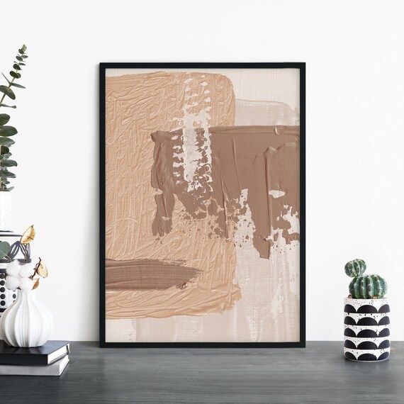 Neutral Abstract Print Wall Art 4x6 5x7 A4 A3 A2 A1