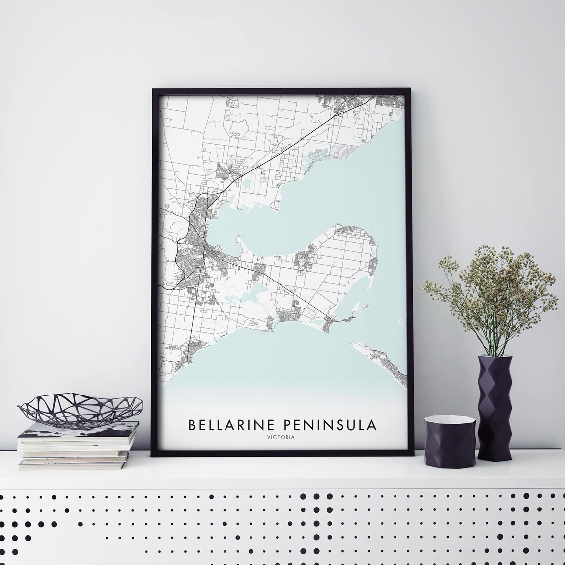 Bellarine Peninsula Victoria Australia City Map Print
