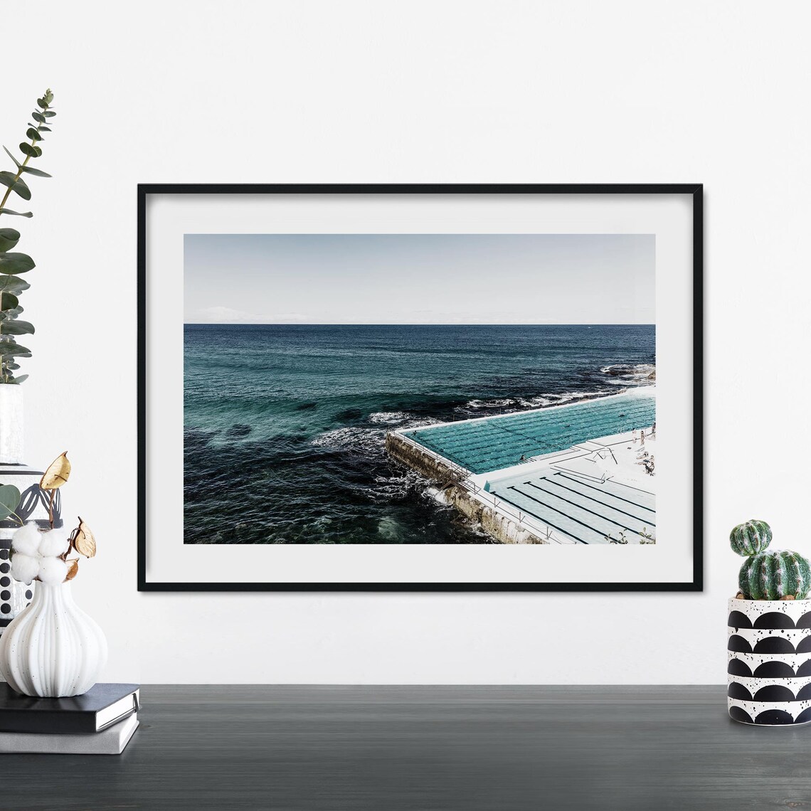 Bondi Icebergs Pool Sydney Ocean Landscape Photography Poster
