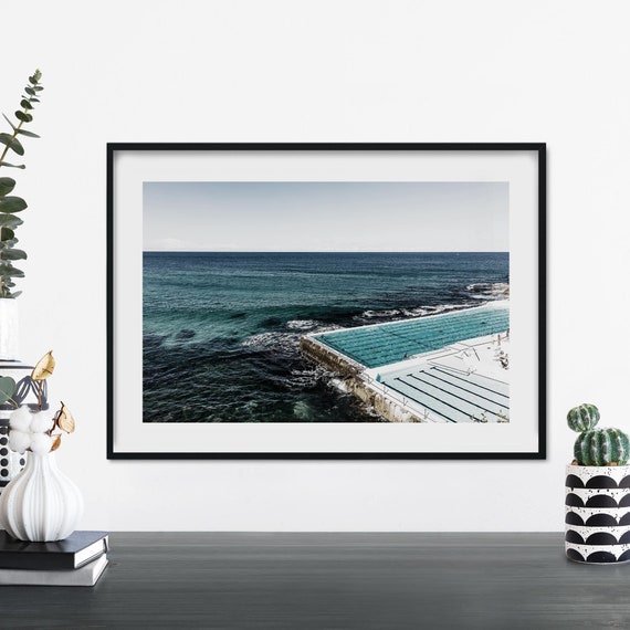 Bondi Icebergs Pool Beach Sydney Print Wall Art A4 A3 A2 A1