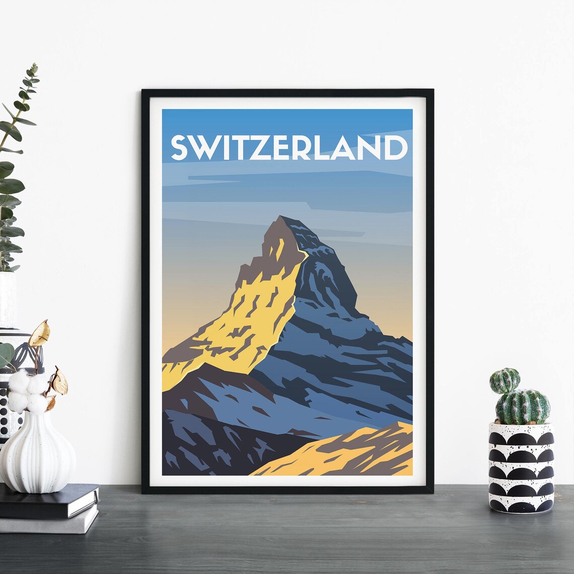 Switzerland Matterhorn Majestic Alpine Peak at Golden Hour Poster