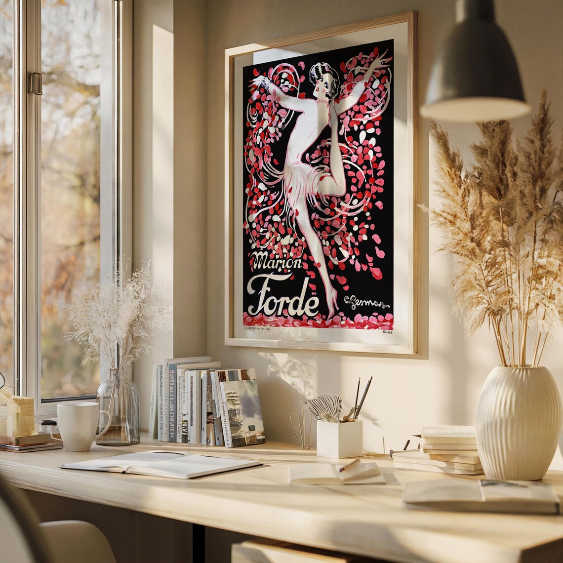 Vintage Art Deco Paris Cabaret, Retro Poster - Image 5