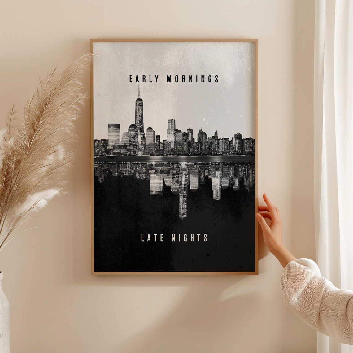 New York Skyline, Urban Minimalist Modern Abstract - Image 4
