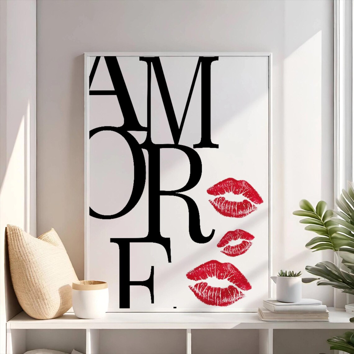Amore Art, Modern Typography Love Decor - Image 4