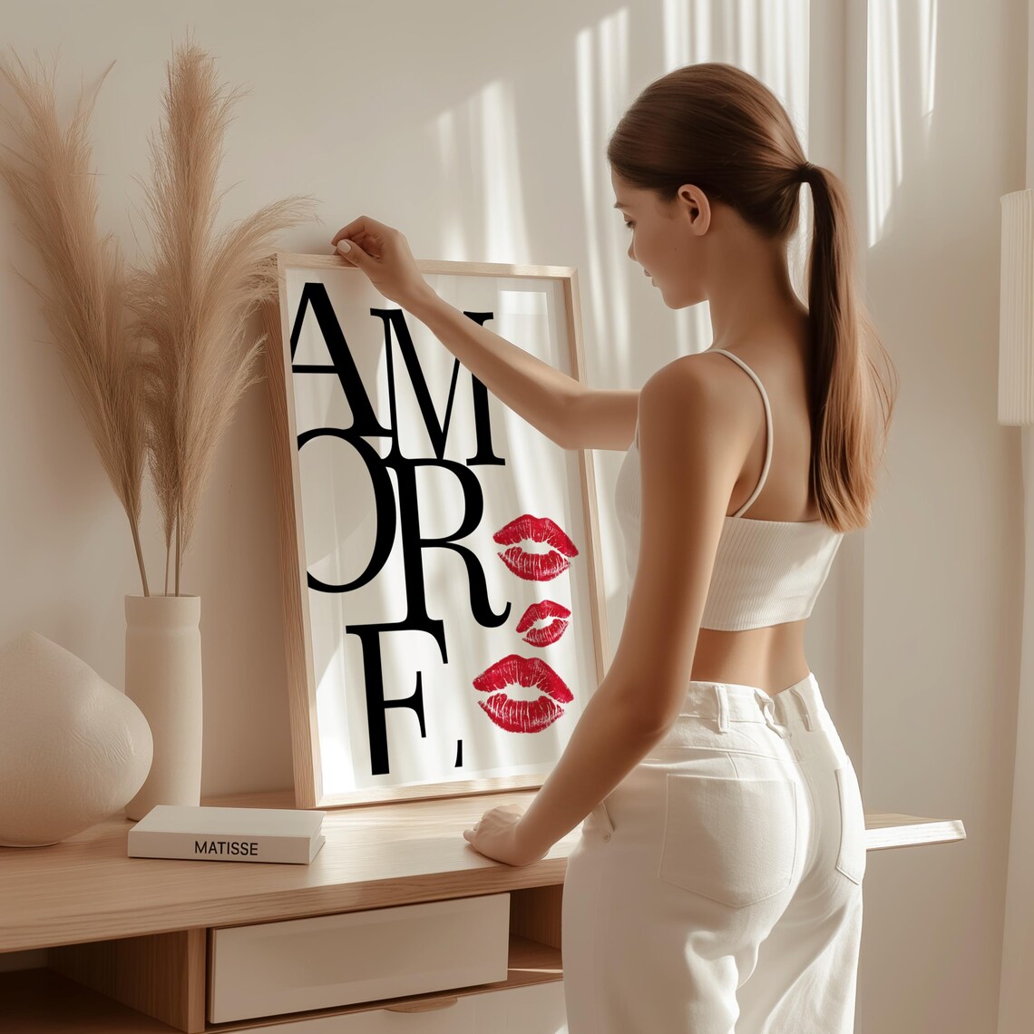 Amore Art, Modern Typography Love Decor - Image 3