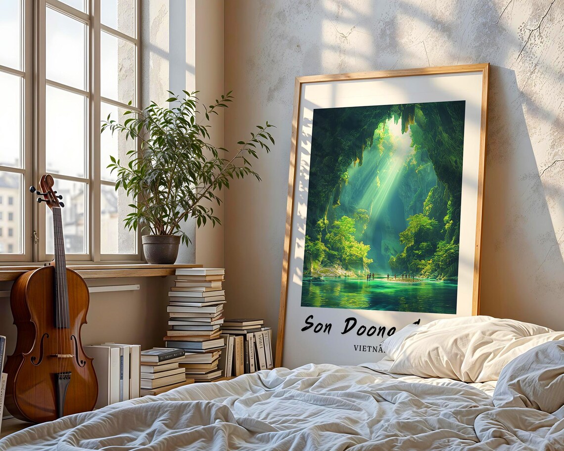 Son Doong Cave Vietnam Travel Poster, Minimalist - Image 3