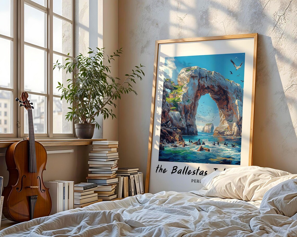 The Ballestas Islands Travel Poster, Peru - Image 3