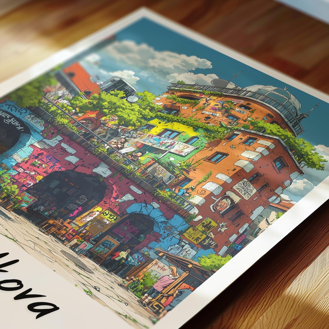 Metelkova Travel Poster, Slovenia Illustration - Image 2