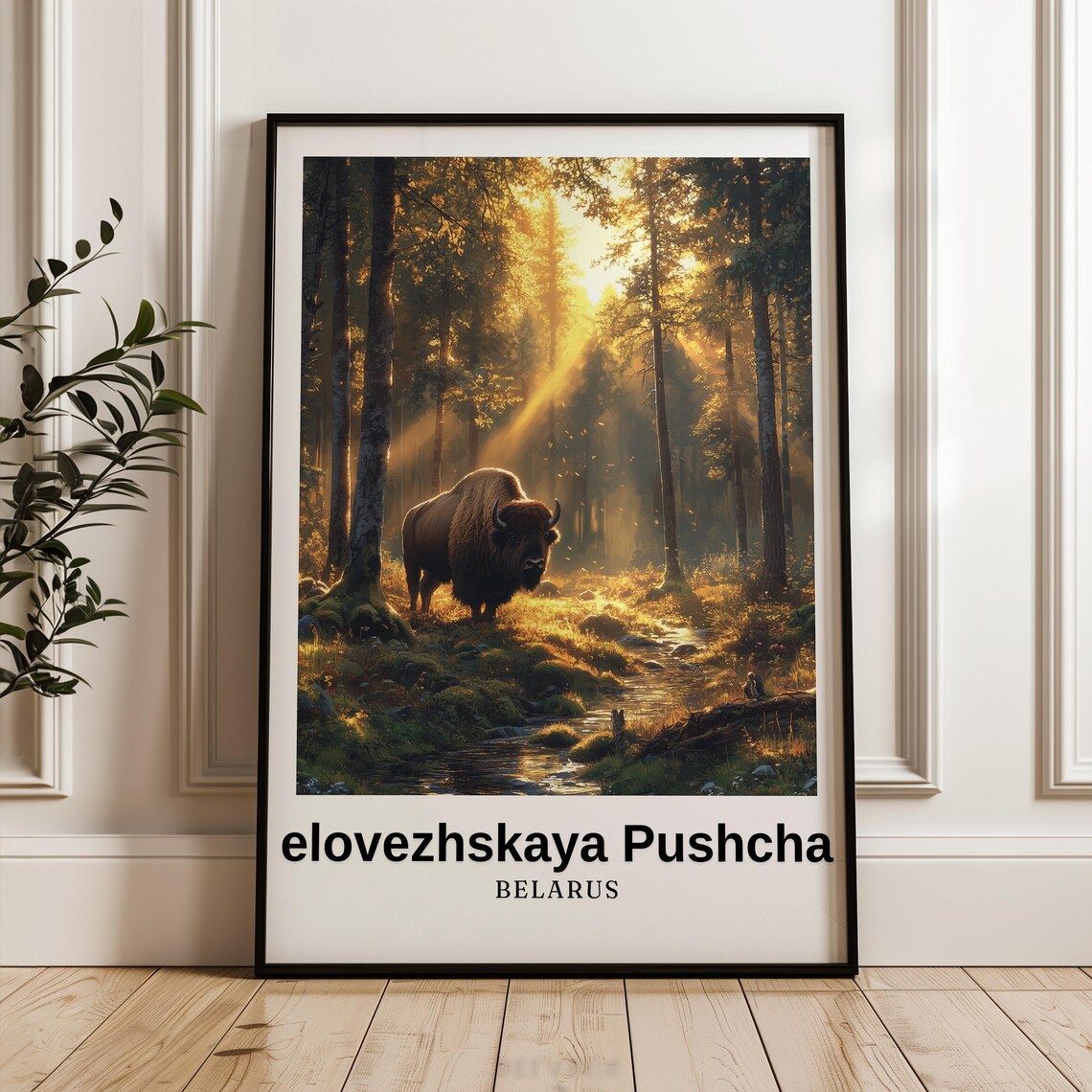 Elovezhskaya Pushcha Travel Poster, Belarus