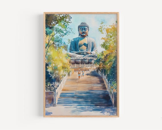 Phuket Watercolor Painting Wall Art Print Poster Thailand Travel Decor Illustration Home