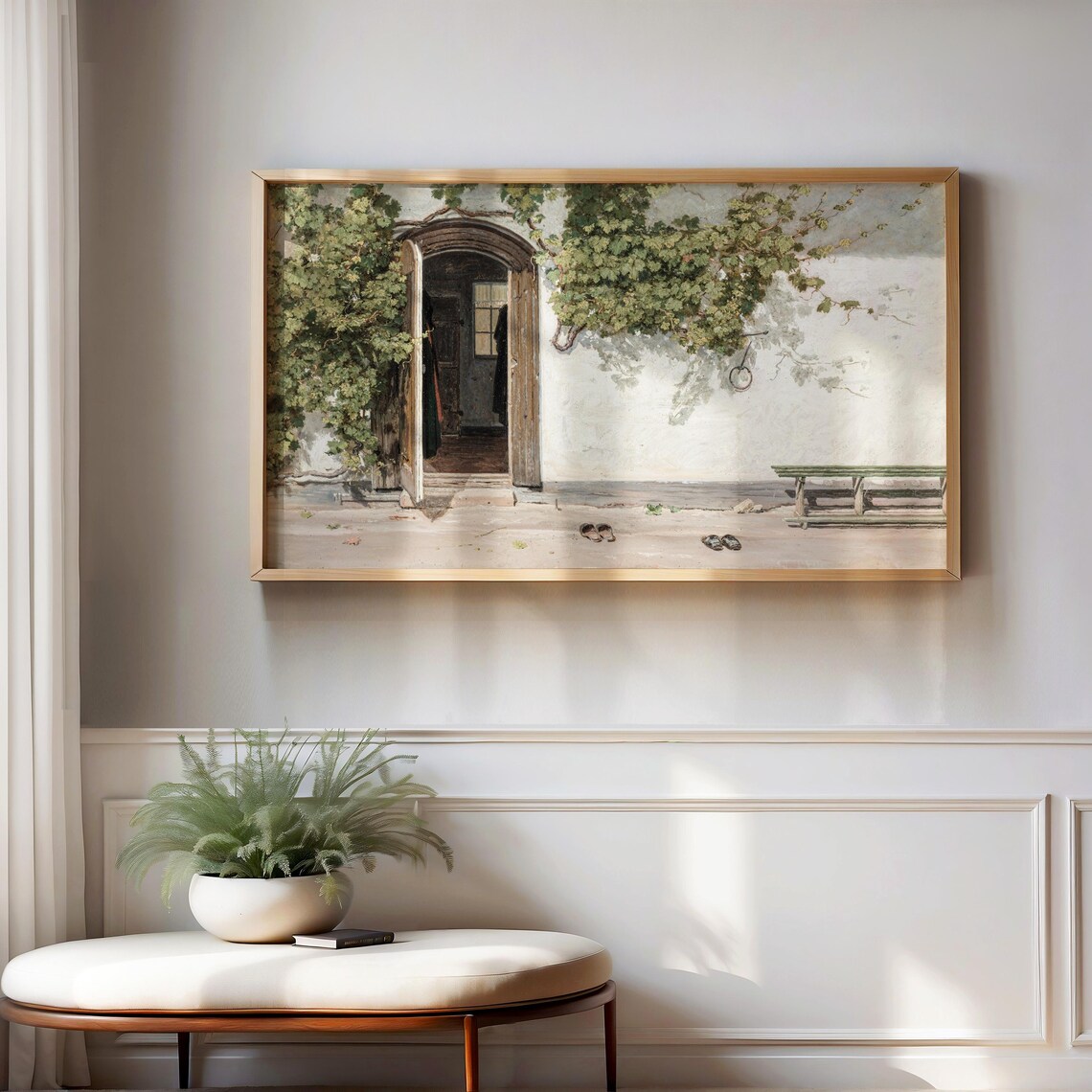 European Door Vintage Painting Art Print - Image 3