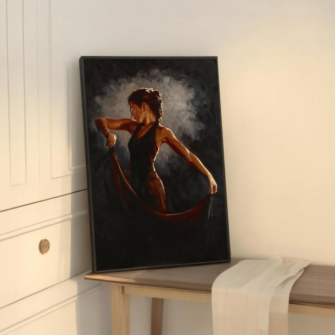 Graceful Flamenco Dancer Art Print, Dance Studio Decor - Image 5