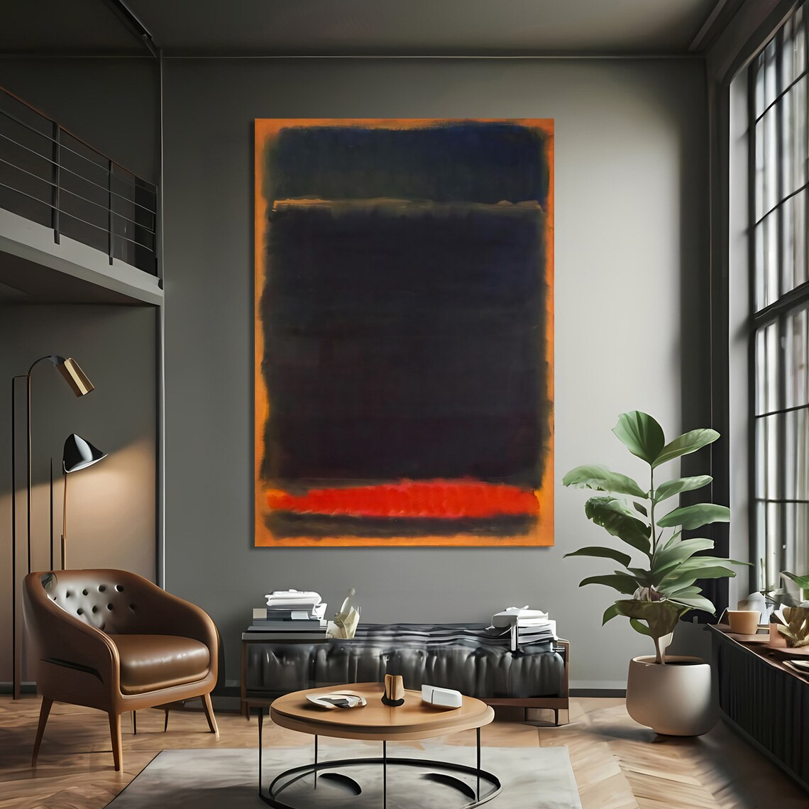 Mark Rothko Style Abstract Art Print, Dramatic - Image 3