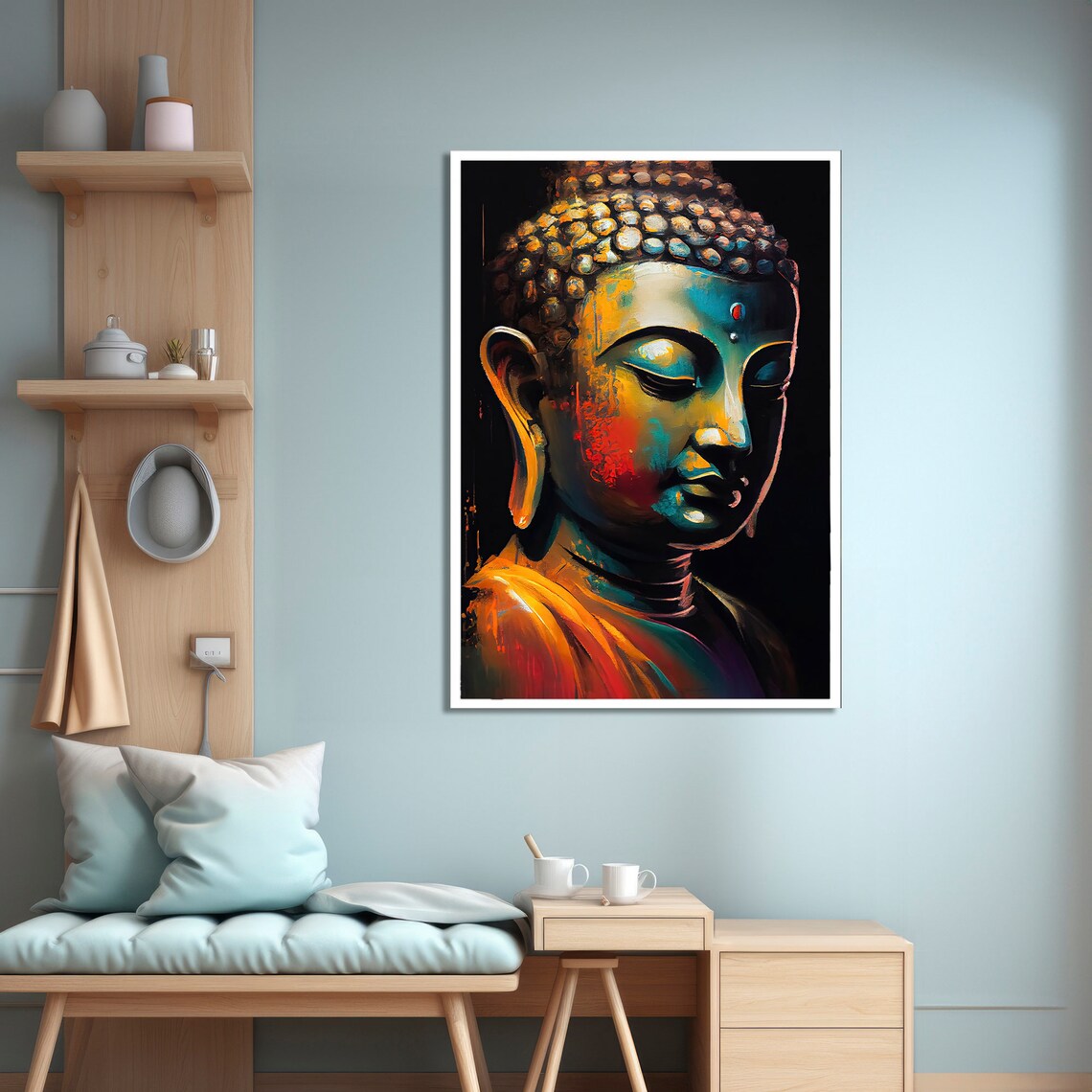Buddha Painting, Meditative Wall Decor - Image 4