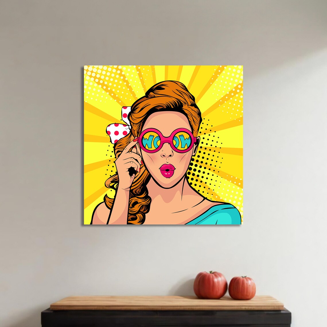 Retro Pop Art Woman, Bold Fashion Illustration - Image 4