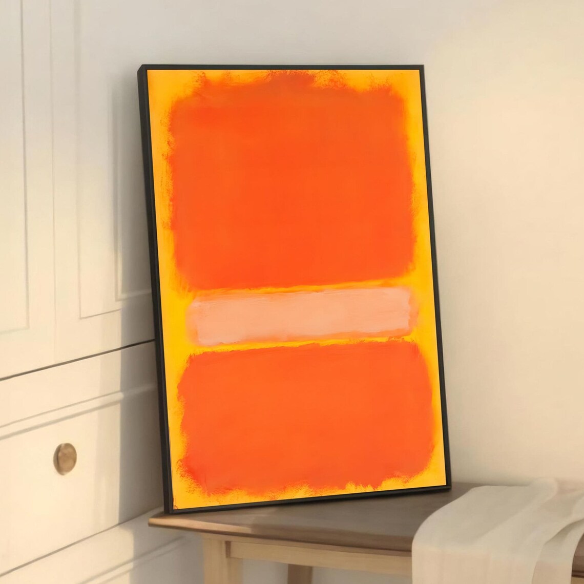 Bold Abstract Sunset, Mark Rothko Style Painting - Image 5