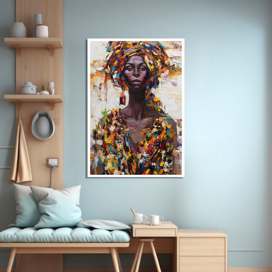 African Woman Art, Contemporary Style - Image 4