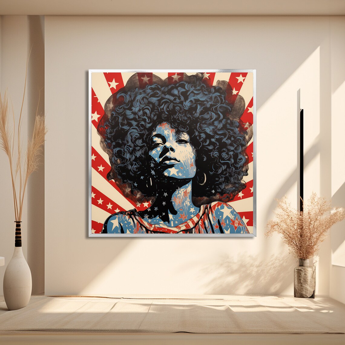 Empowered Afro Woman Pop Art, Inspirational Wall Decor - Image 2