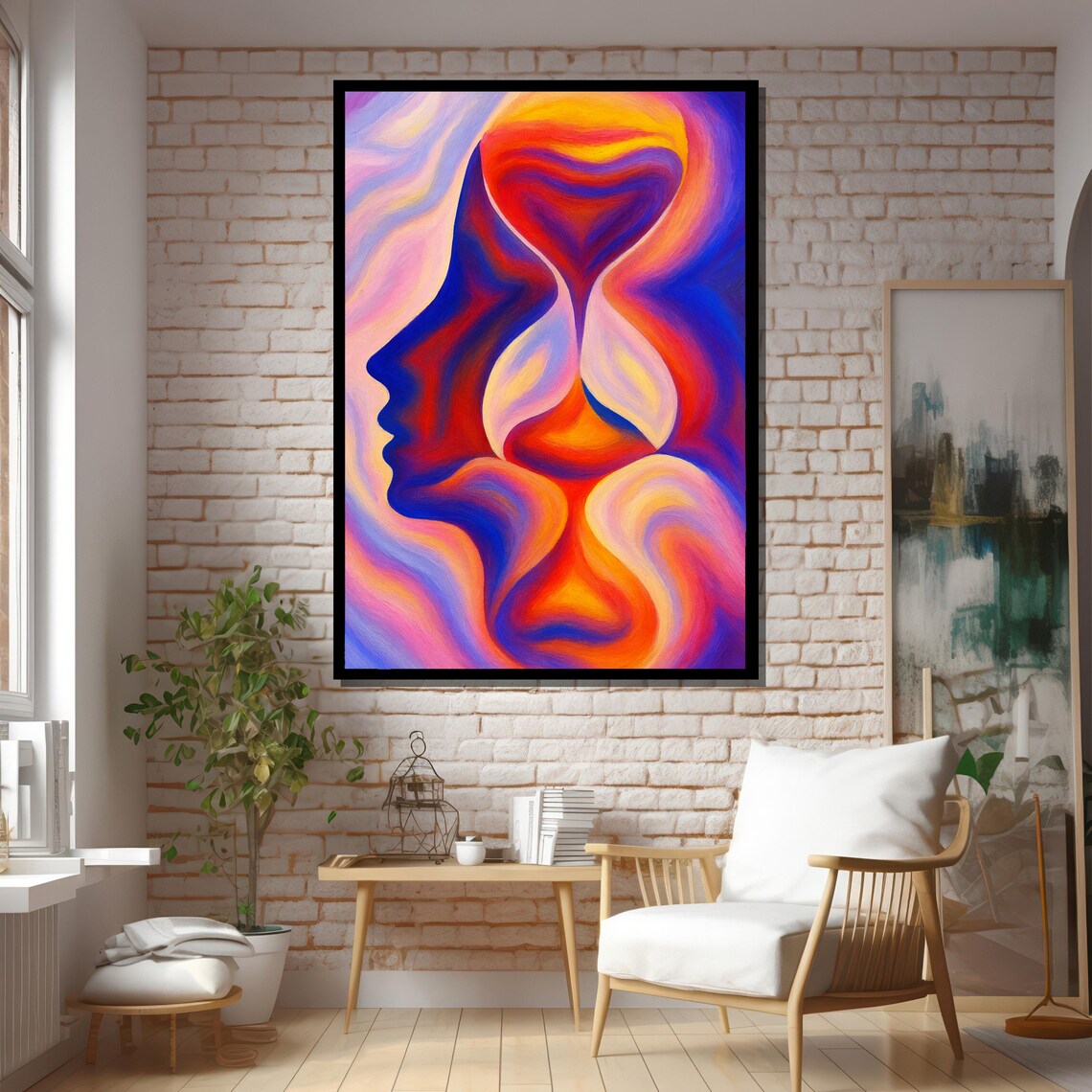 Abstract Hourglass Silhouettes Art Print - Image 5