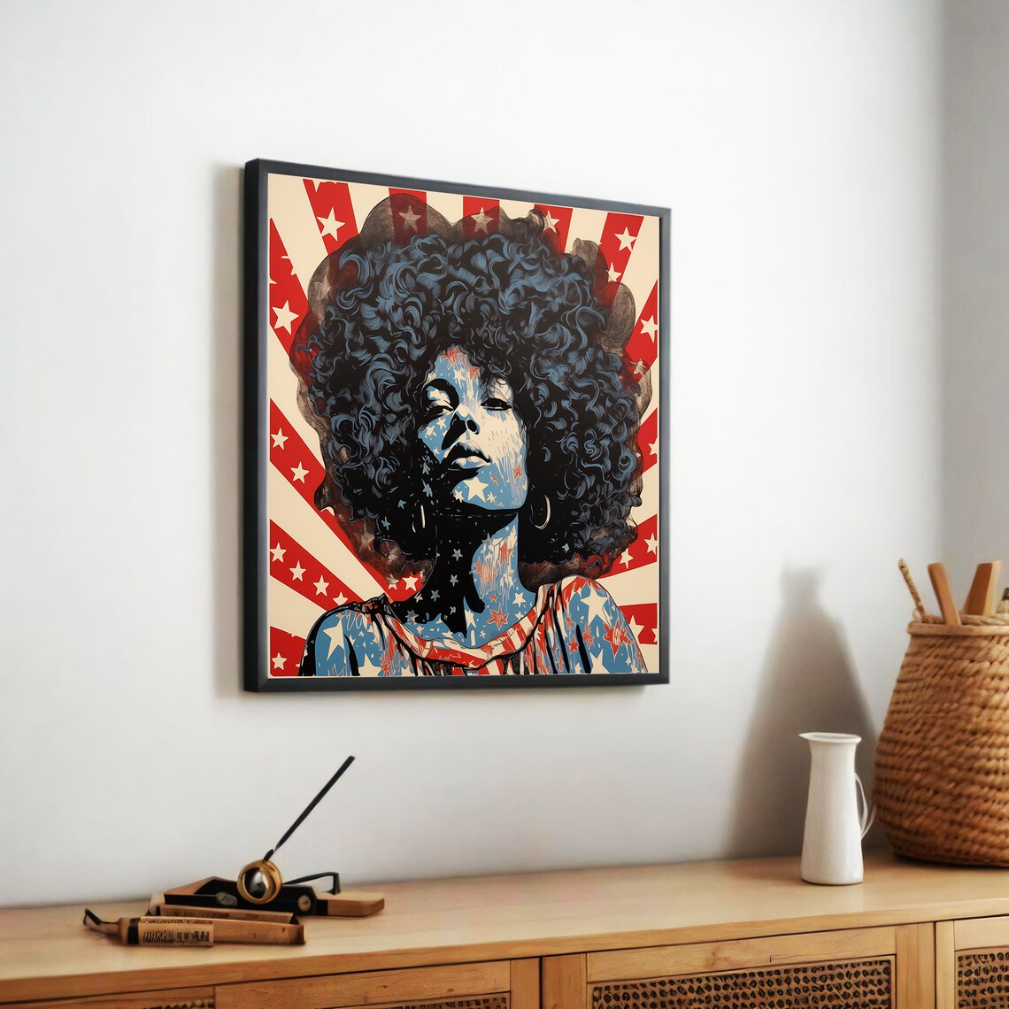 Empowered Afro Woman Pop Art, Inspirational Wall Decor - Image 5