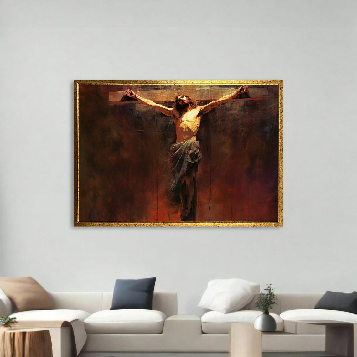 Jesus Christ Crucifixion - Spiritual Wall Art Print - Image 2
