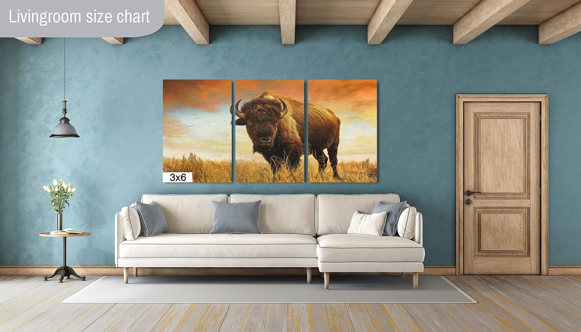 Bison Photography Print, Buffalo Wildlife Art - Image 3