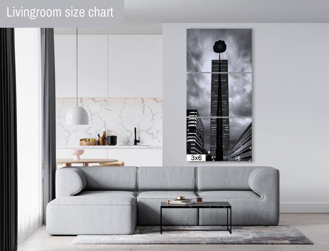 Artificial Cloud Sculpture Tulsa BOK Tower Mono City Art Print - Image 2