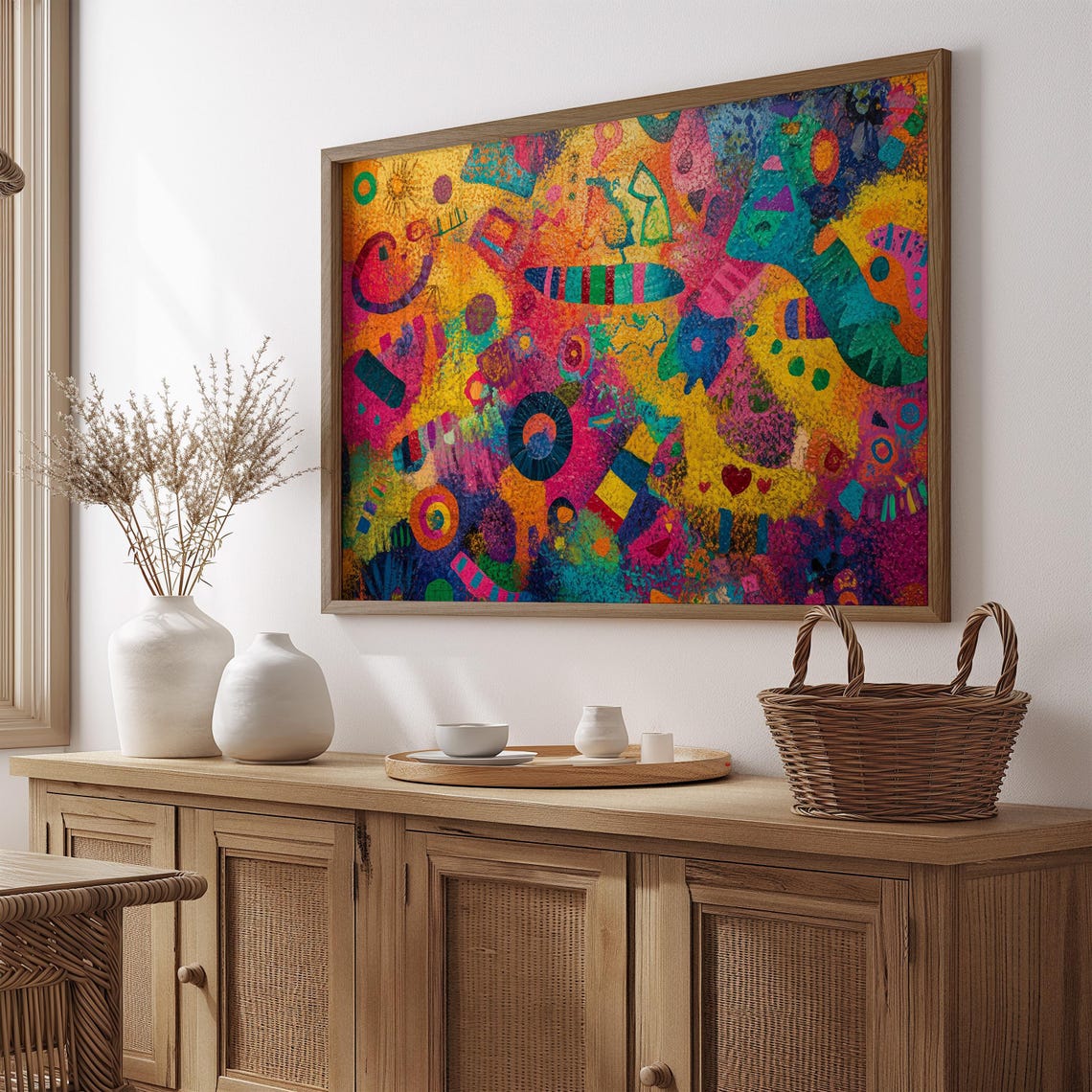 Mexican Wall Art Print, Gift For Her