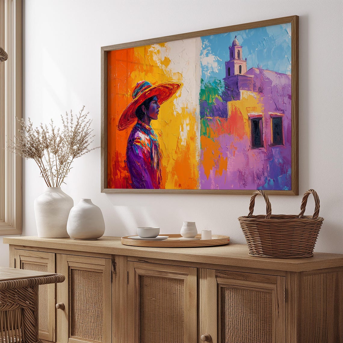 Mexican Wall Art Print, Gift For Her