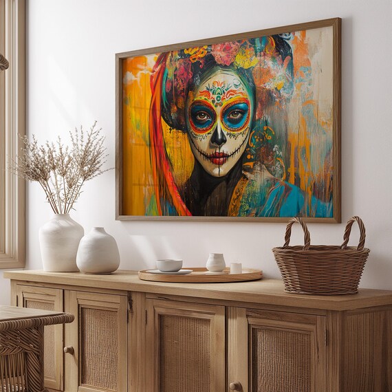 Mexican Wall Art Print, Gift For Her