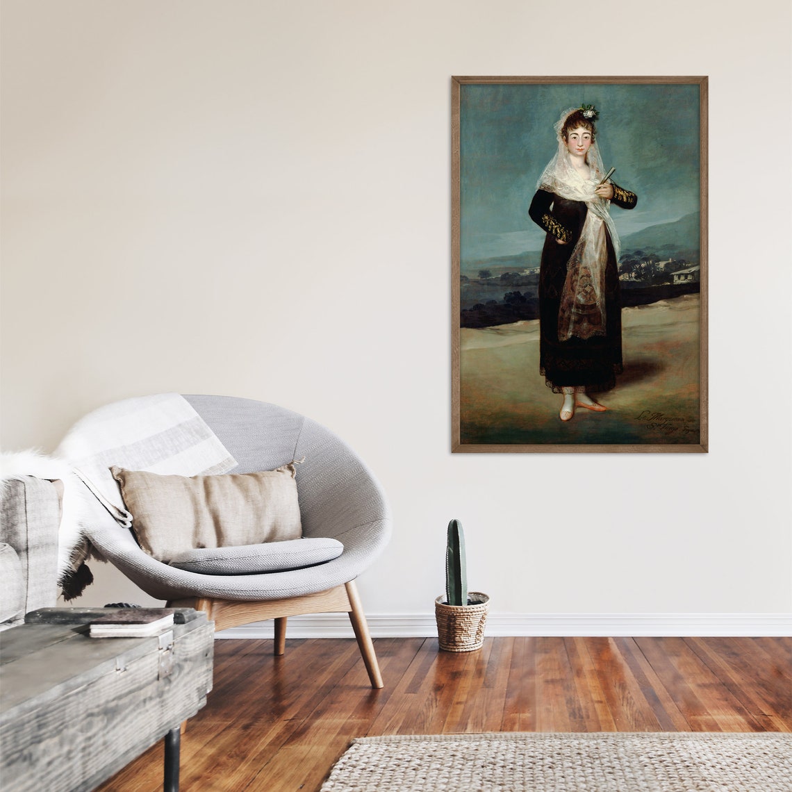 Francisco Goya Portrait of the Marquesa de Santiago 1804 Art Poster - Image 2