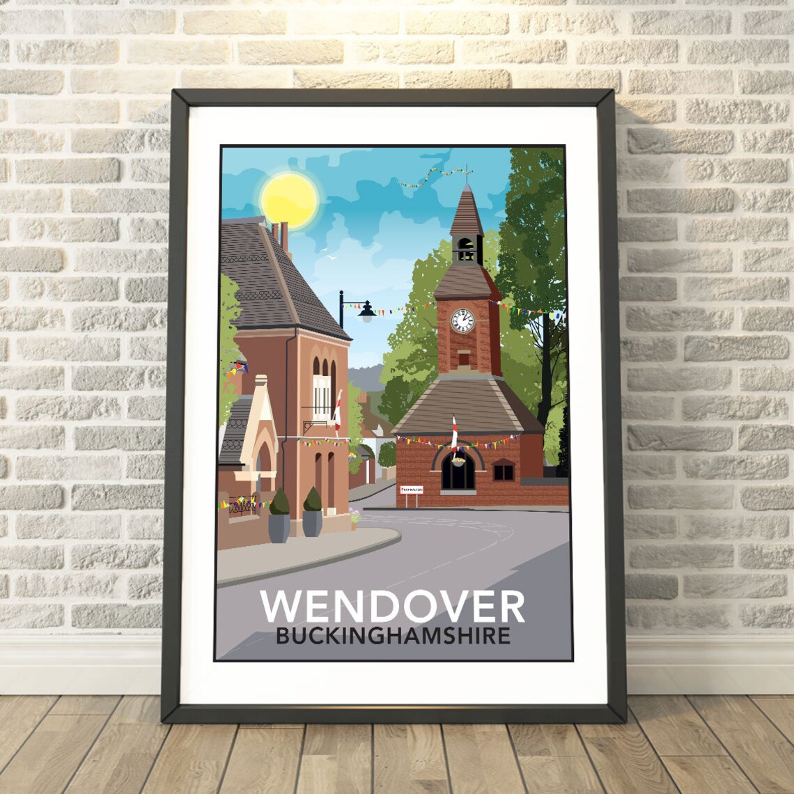 Wendover Buckinghamshire Travel Poster, Memory Print