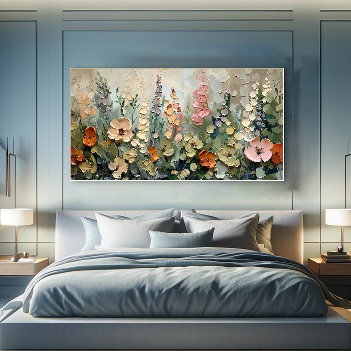 Textured Wildflower Abstract Art Print, Modern Botanical - Image 6