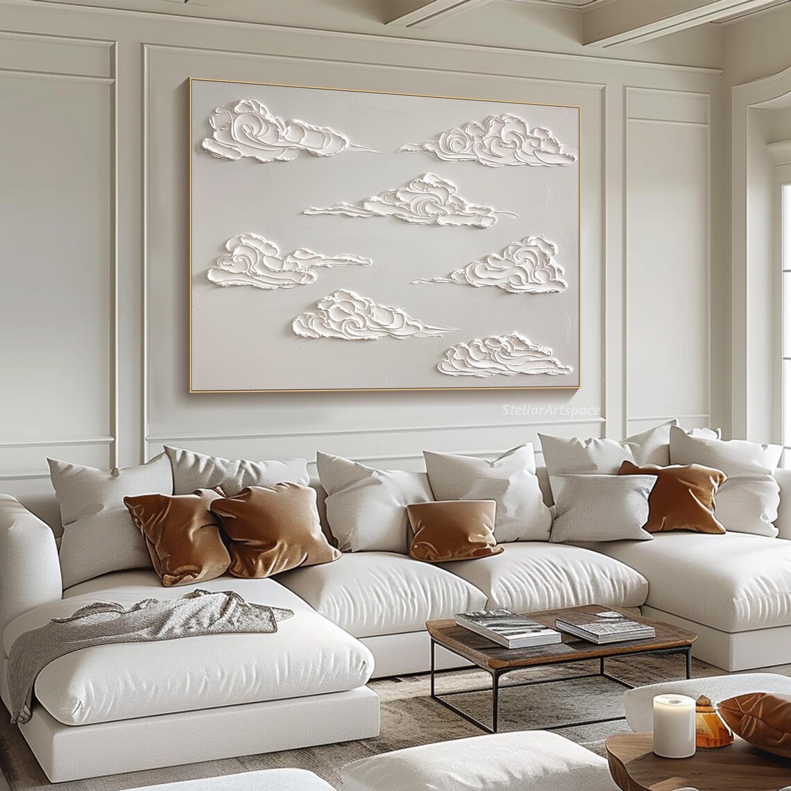 Cloud Painting, Minimalist Sky Wall Art Print - Image 5