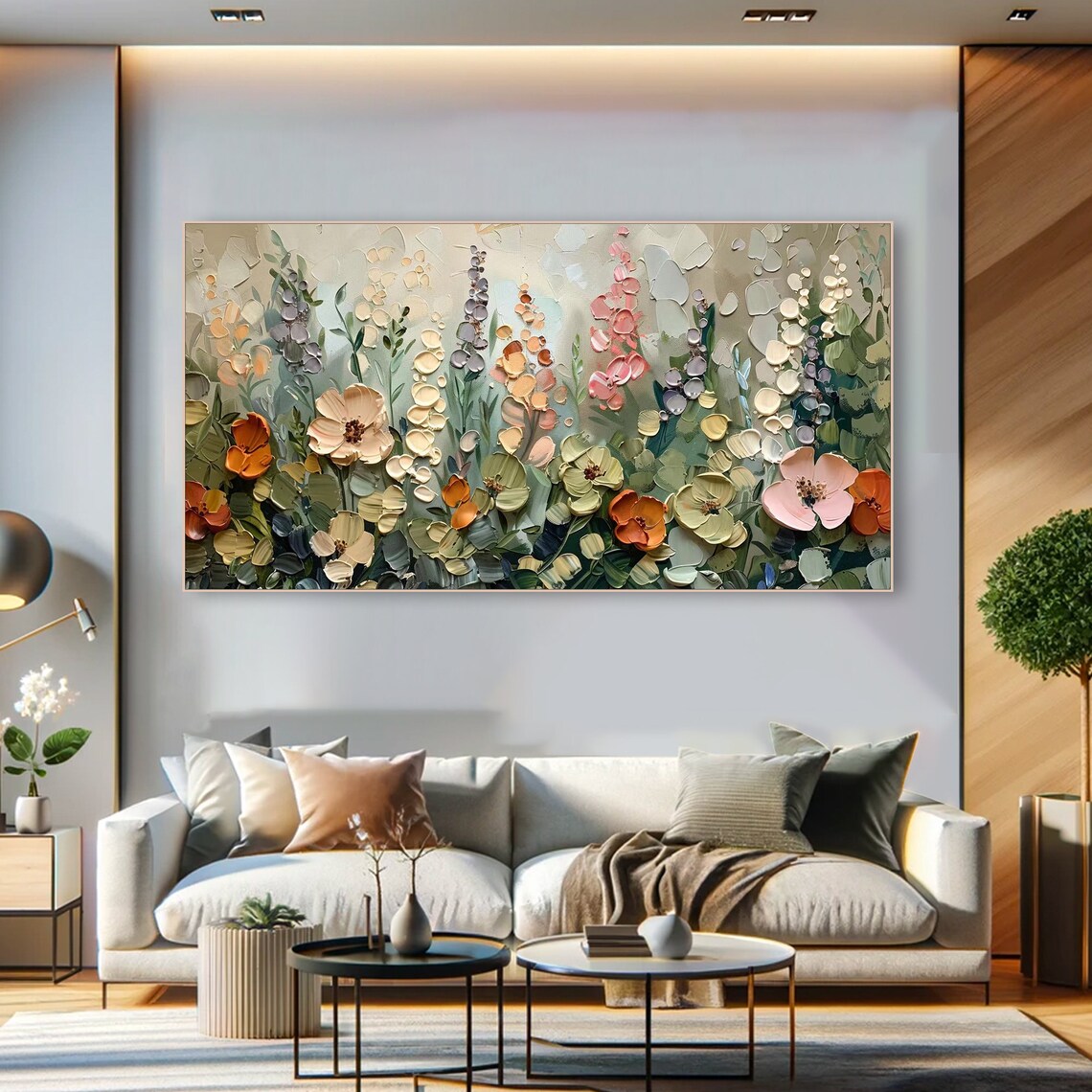 Textured Wildflower Abstract Art Print, Modern Botanical - Image 5