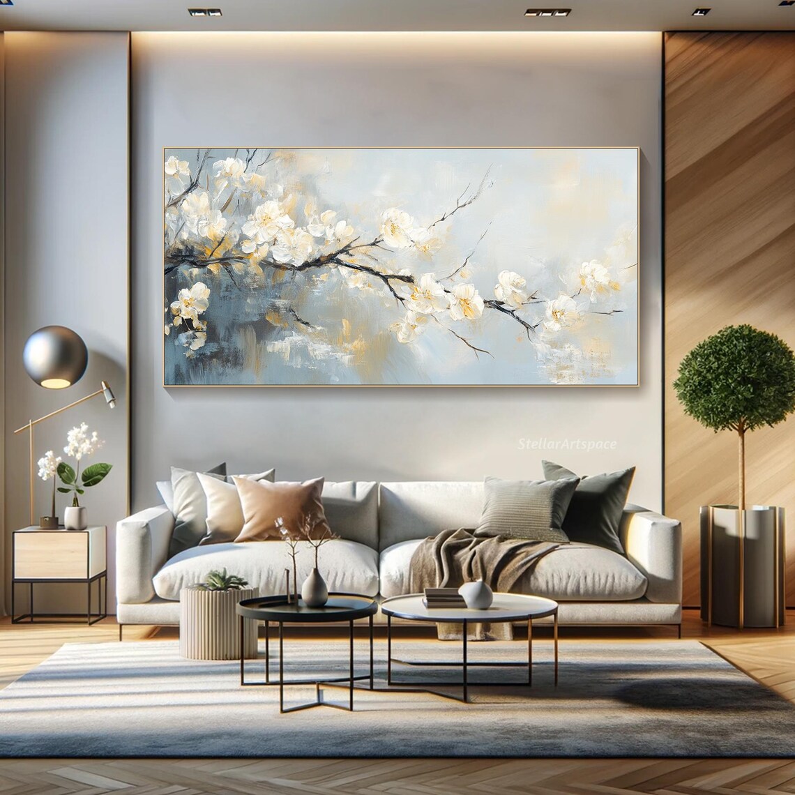 Cherry Blossom Branch, Minimalist Floral Art Print - Image 5