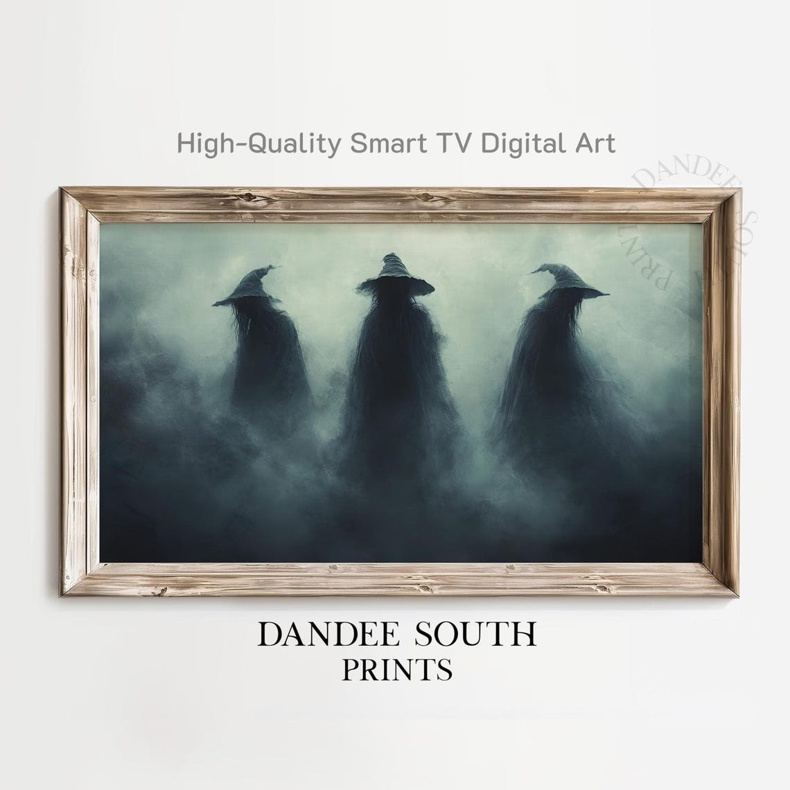 Halloween Witches Tv Art For Frame Smart Spooky Painting Dark Academia Decor Tv036