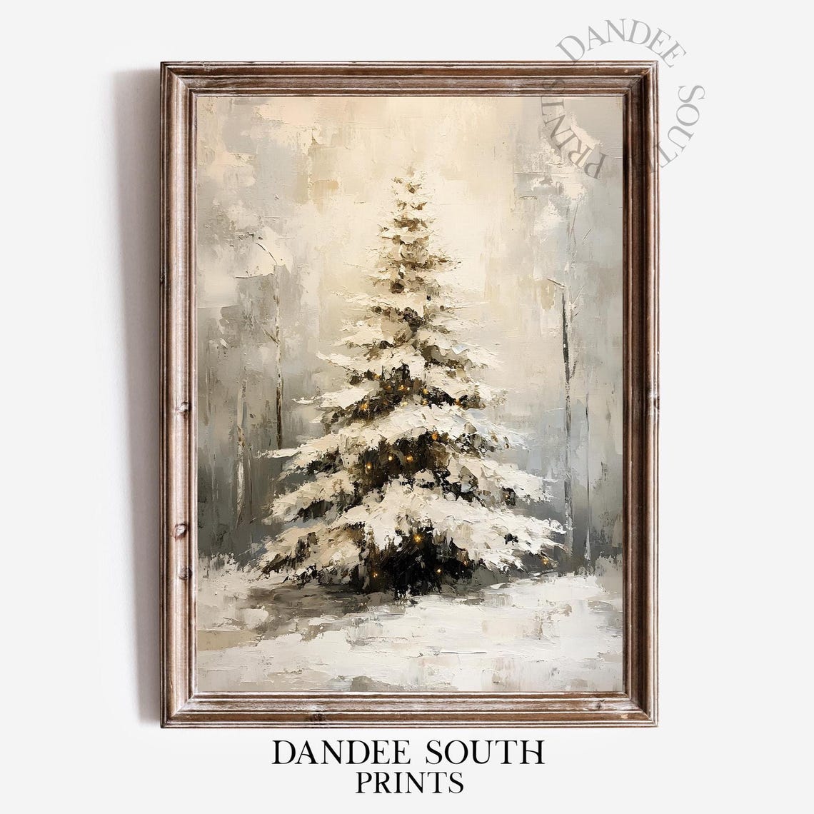 Christmas Tree Wall Art Botanical Rustic Holiday Home Decor Seasonal 767