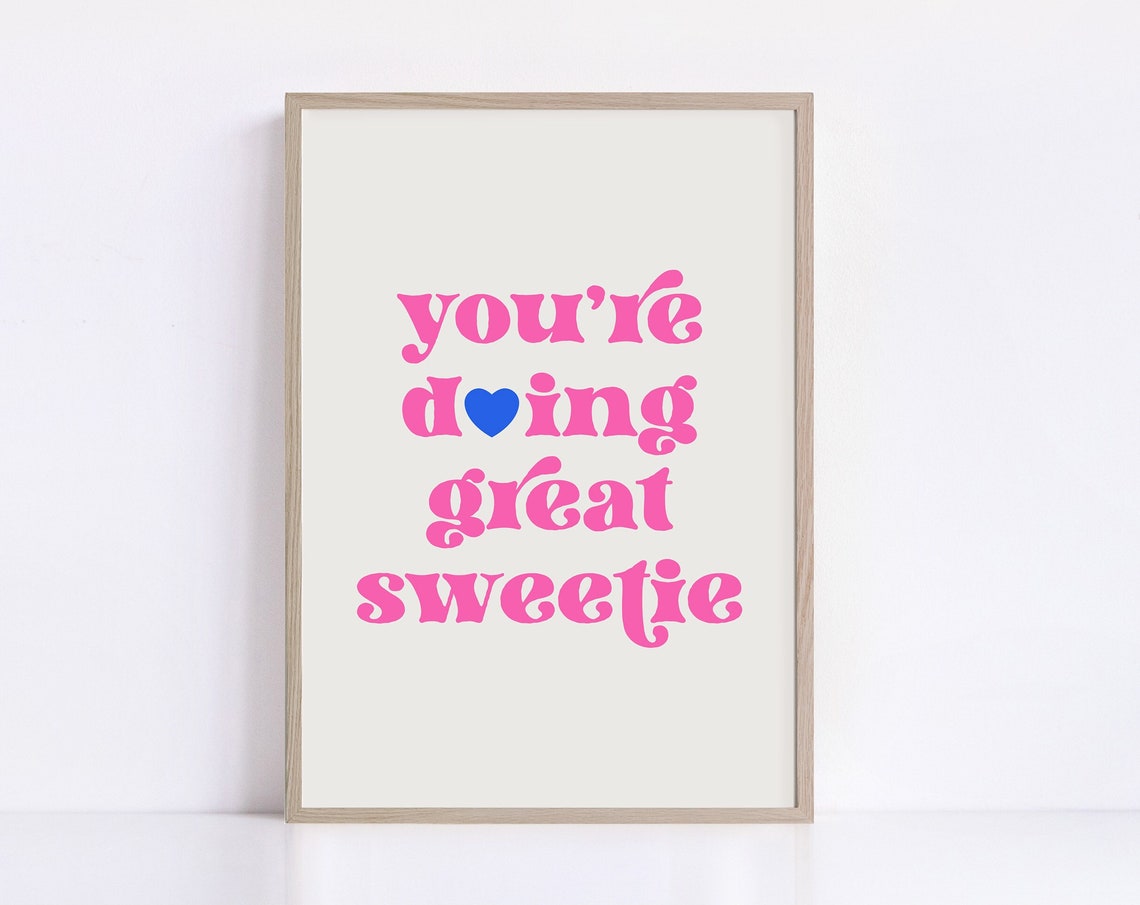 Teenage Girl Room Decor Inspirational Art Print For Teen Girl Room Wall Art Quotes Print Poster Trendy Pink Prints - Image 2