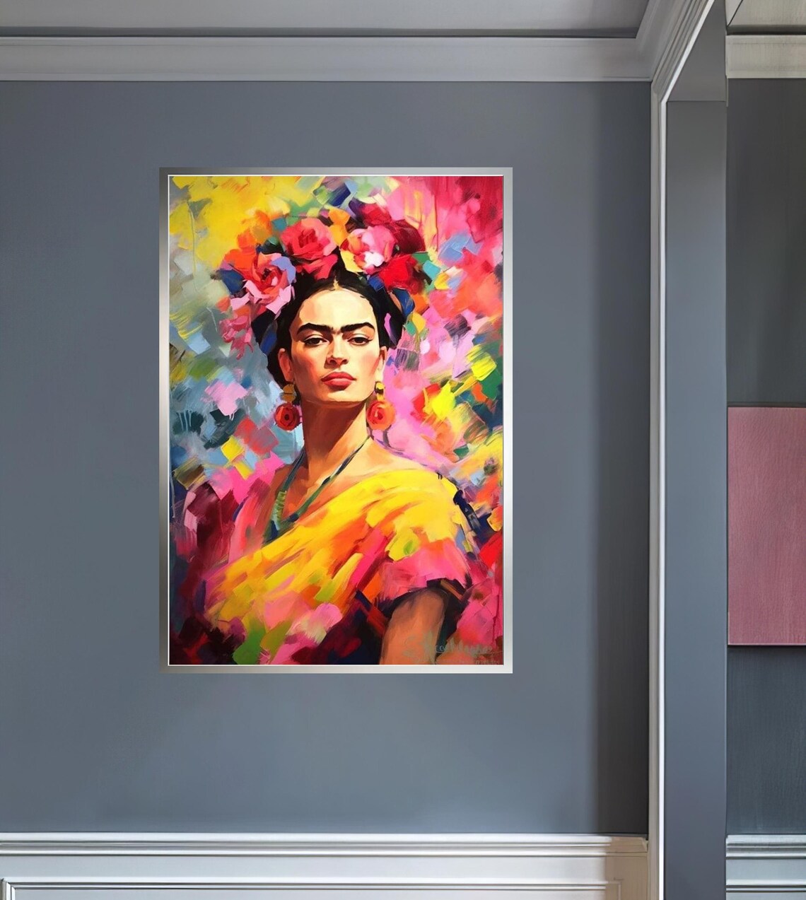 Frida Khalo Tea Cup Frida Khalo Frida Khalo Wall Art Frida Khalo Painting Frida Khalo Poster Frida Khalo Print Frida Decor - Image 3
