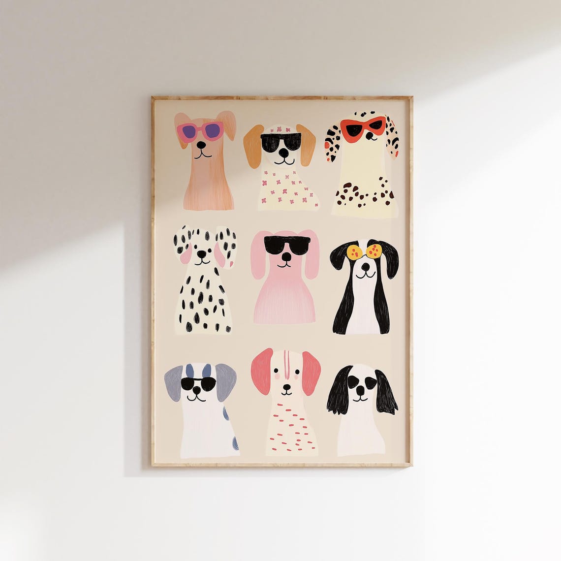 Playful Puppy Illustration Kids Room Dog Art Nursery Animal Print Cute Dog Poster Pet Lover Decor Colorful Dog Wall Art Dog Lover Gift - Image 2