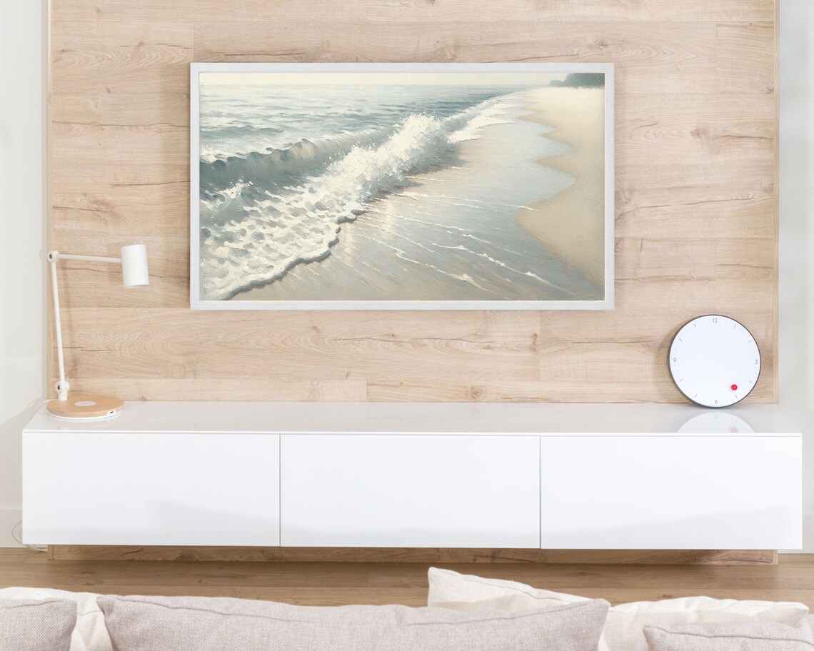 Beach Minimalist Neutral Summer Coastal Art Print - Image 3