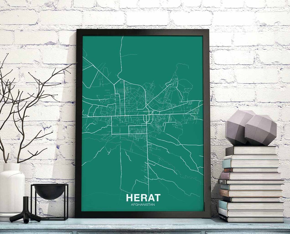 Herat Afghanistan Poster, Modern Home Decor