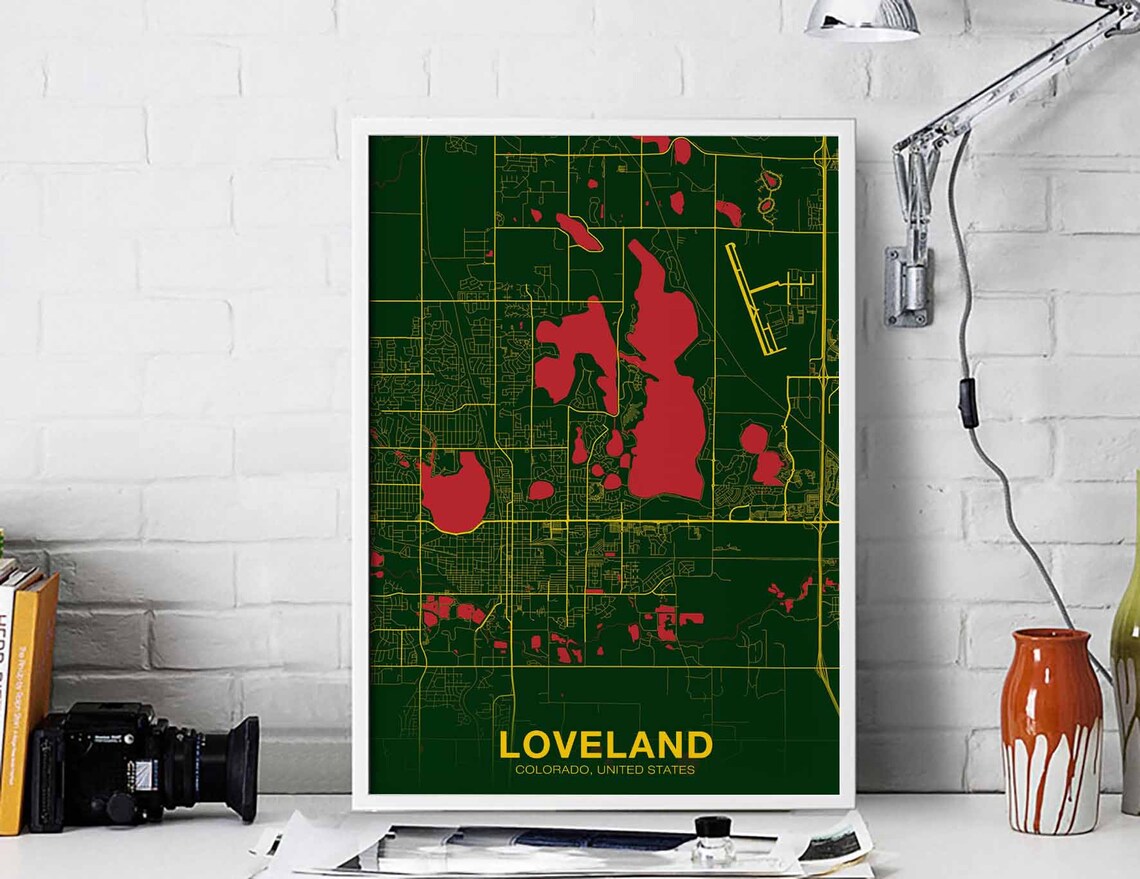 Loveland Colorado USA Poster, City Travel Poster