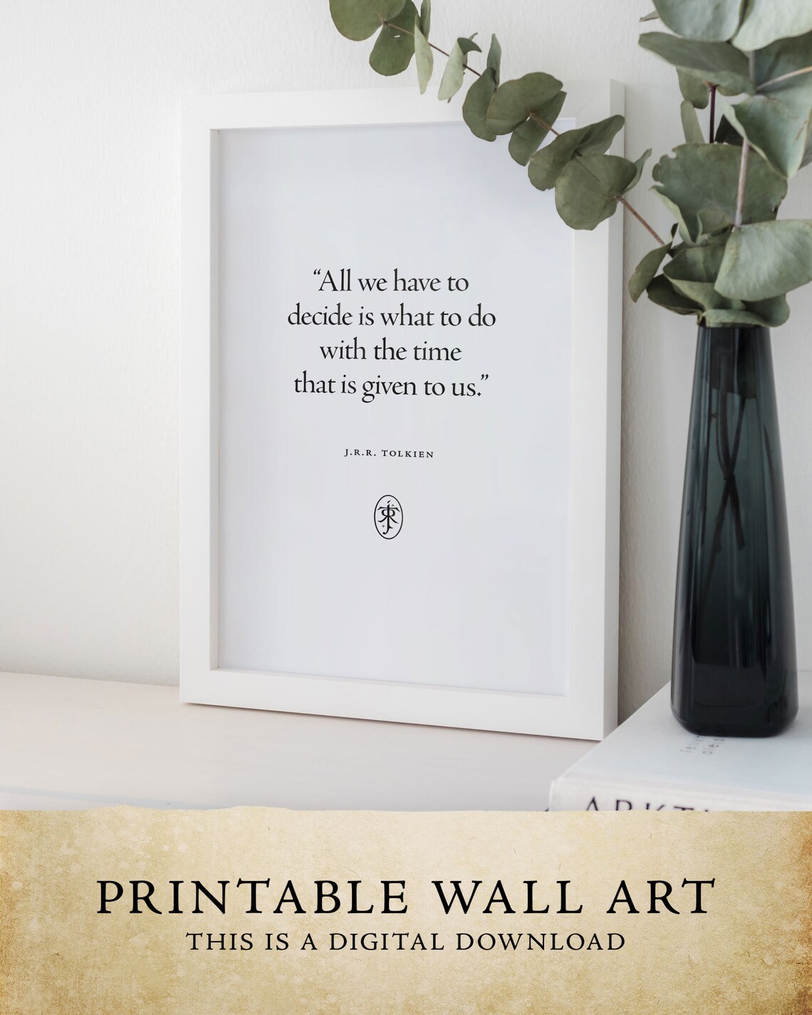 All We Have To Decide, Tolkien Lord of the Rings Art Print - Image 3